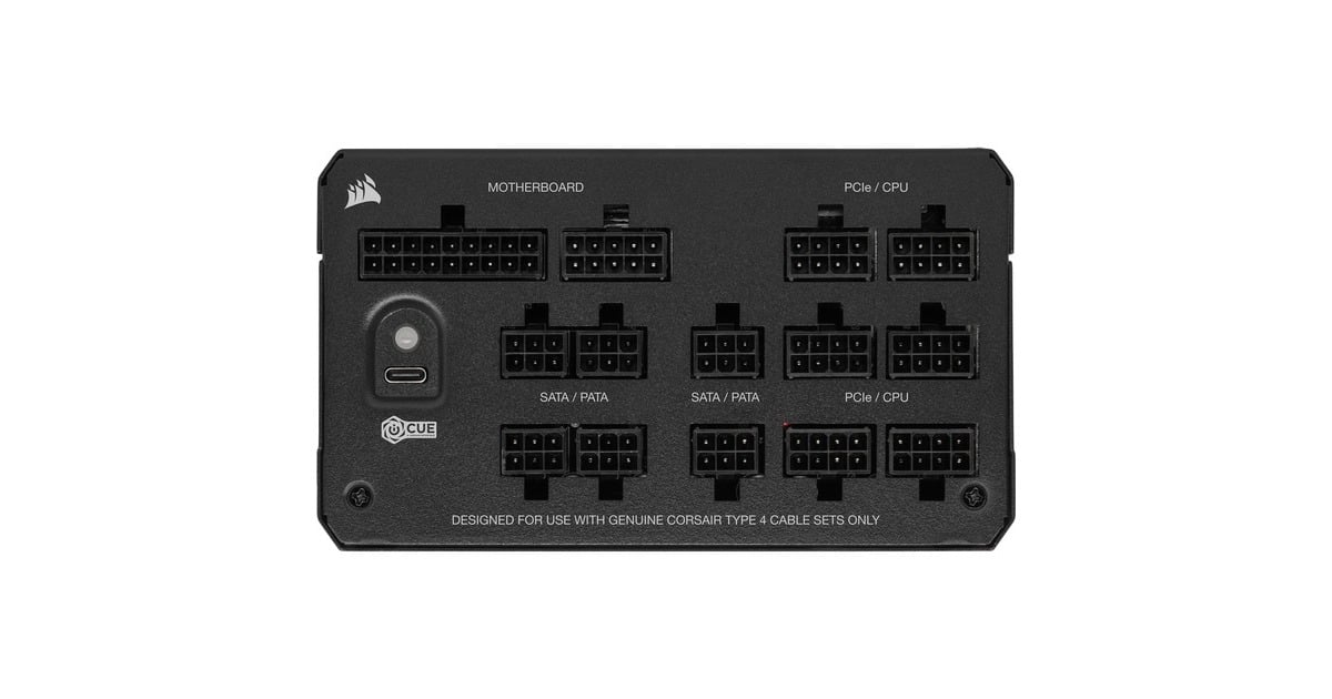 CorsairHX1000i modulaire 1000 watt voeding   (Zwart, 1x 12V-2x6, 4x PCIe)