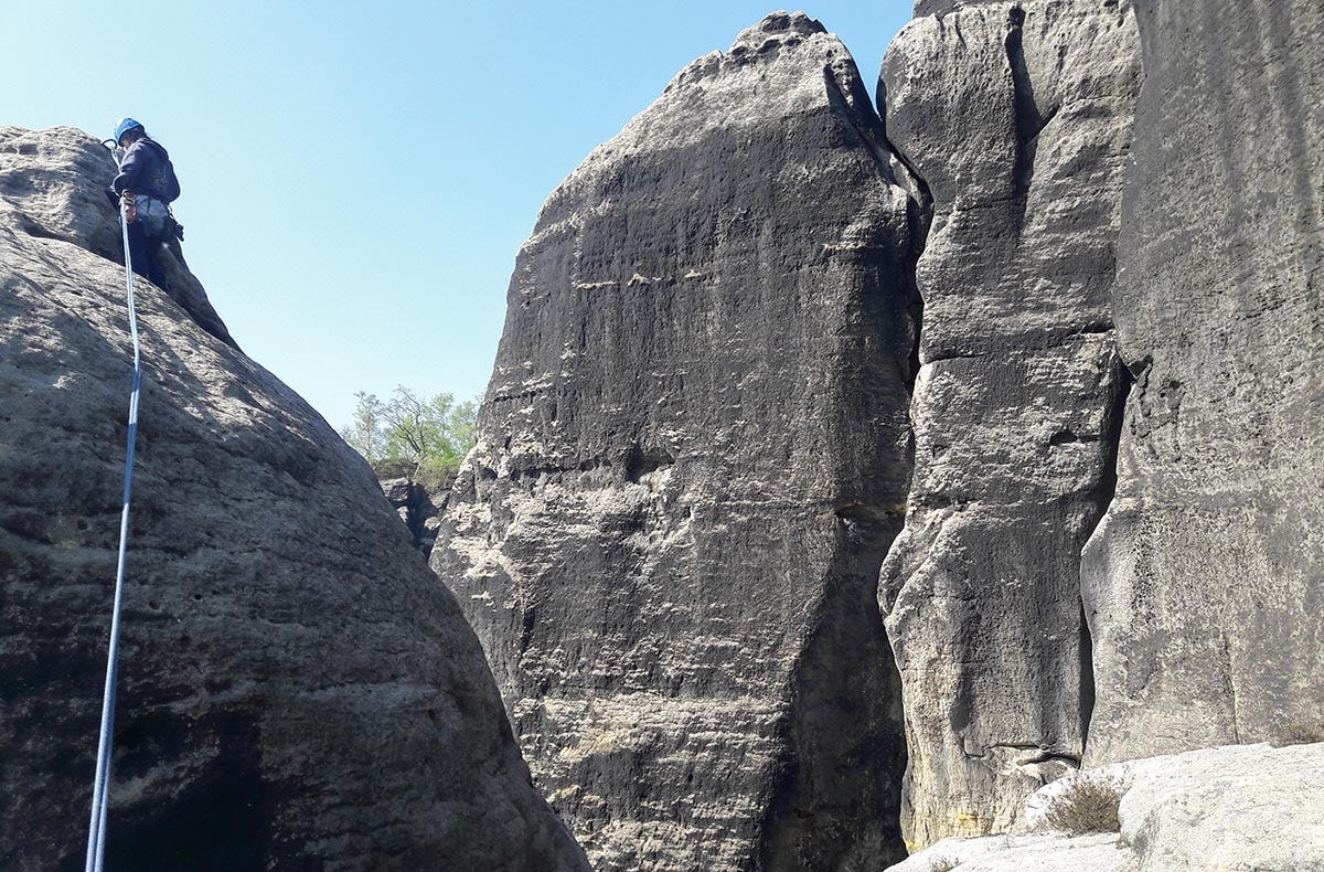 Kletter Schnupperkurs Elbsandsteingebirge Struppen