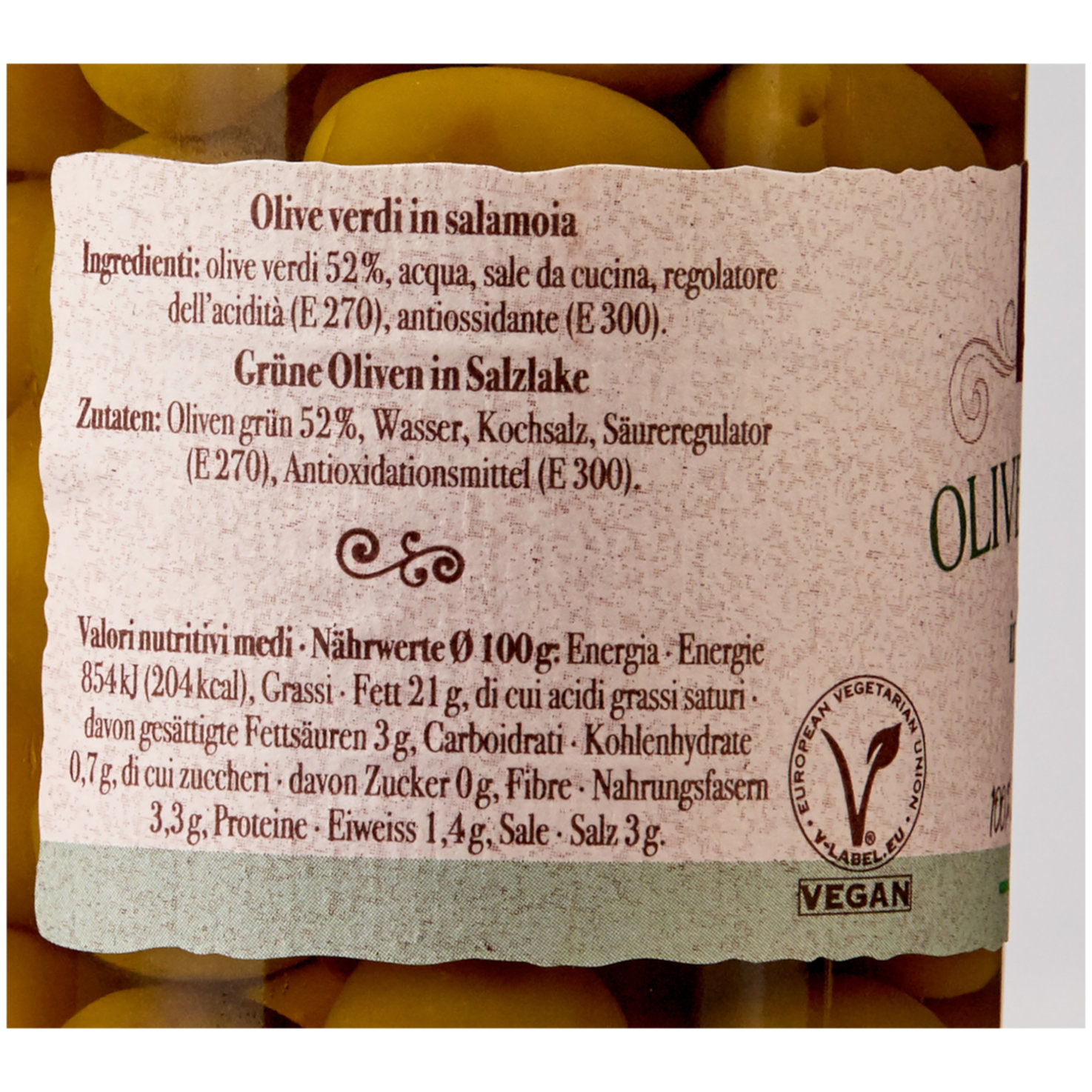 Sapori d'Italia Olive verdi intere Nocellara DOP