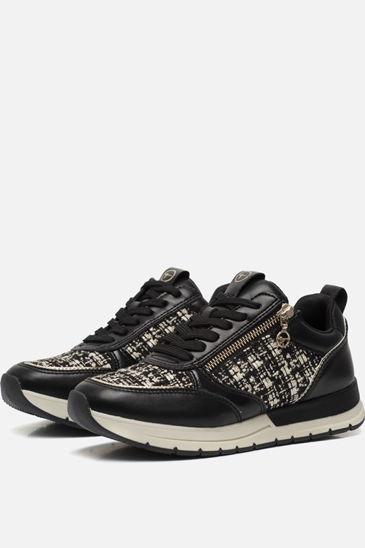 Tamaris Sneakers zwart Textiel