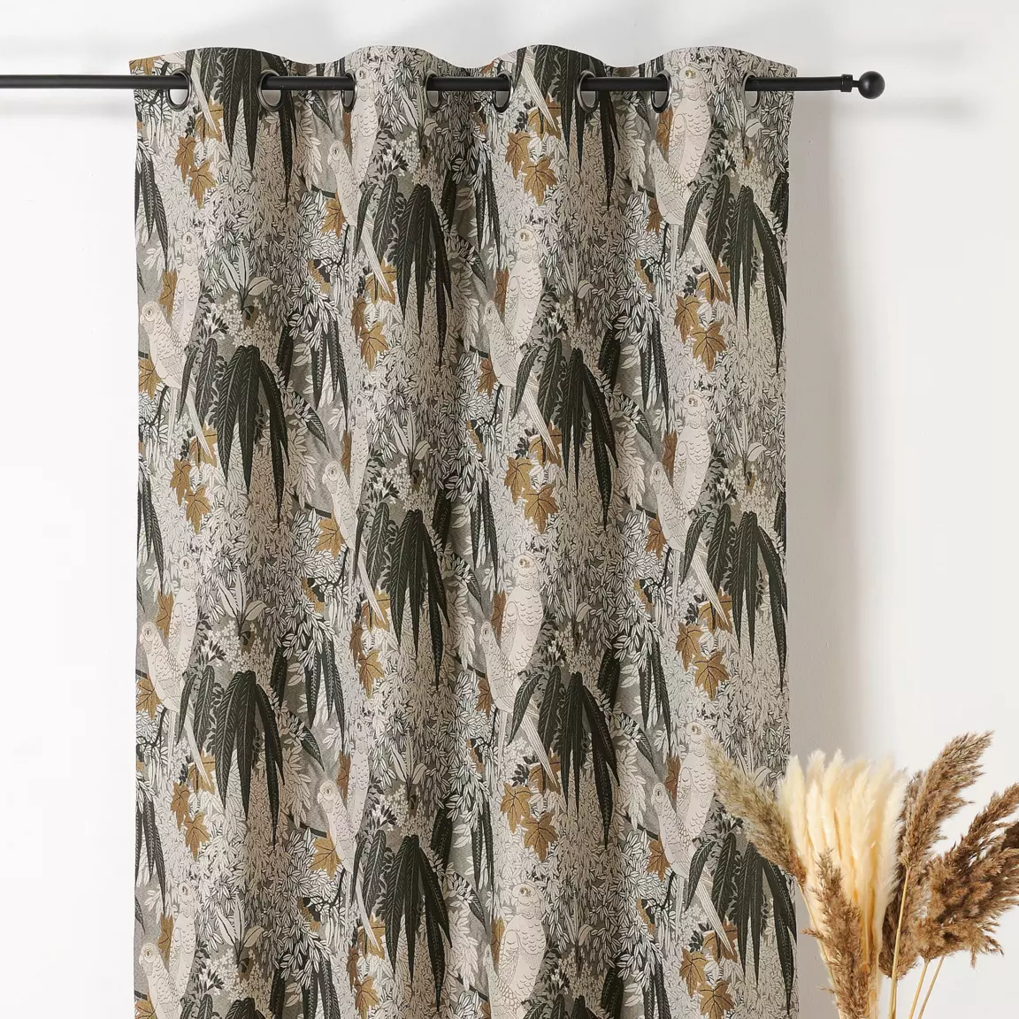 Rideau oeillets (140 x 260 cm) Perruche Beige
