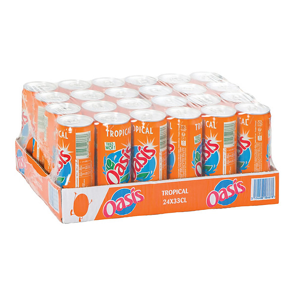 Oasis Tropical, en canette, lot de 24 x 33 cl