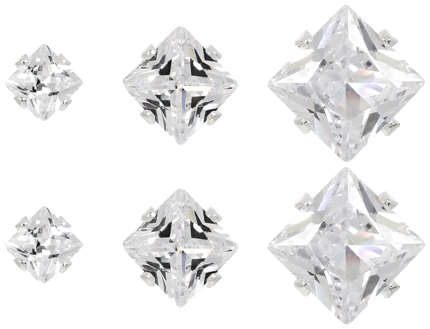 Ohrstecker-Set - Shiny Squares