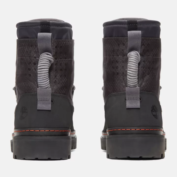 Bota Timberland x Raeburn de cano alto para homem, na cor cinza.