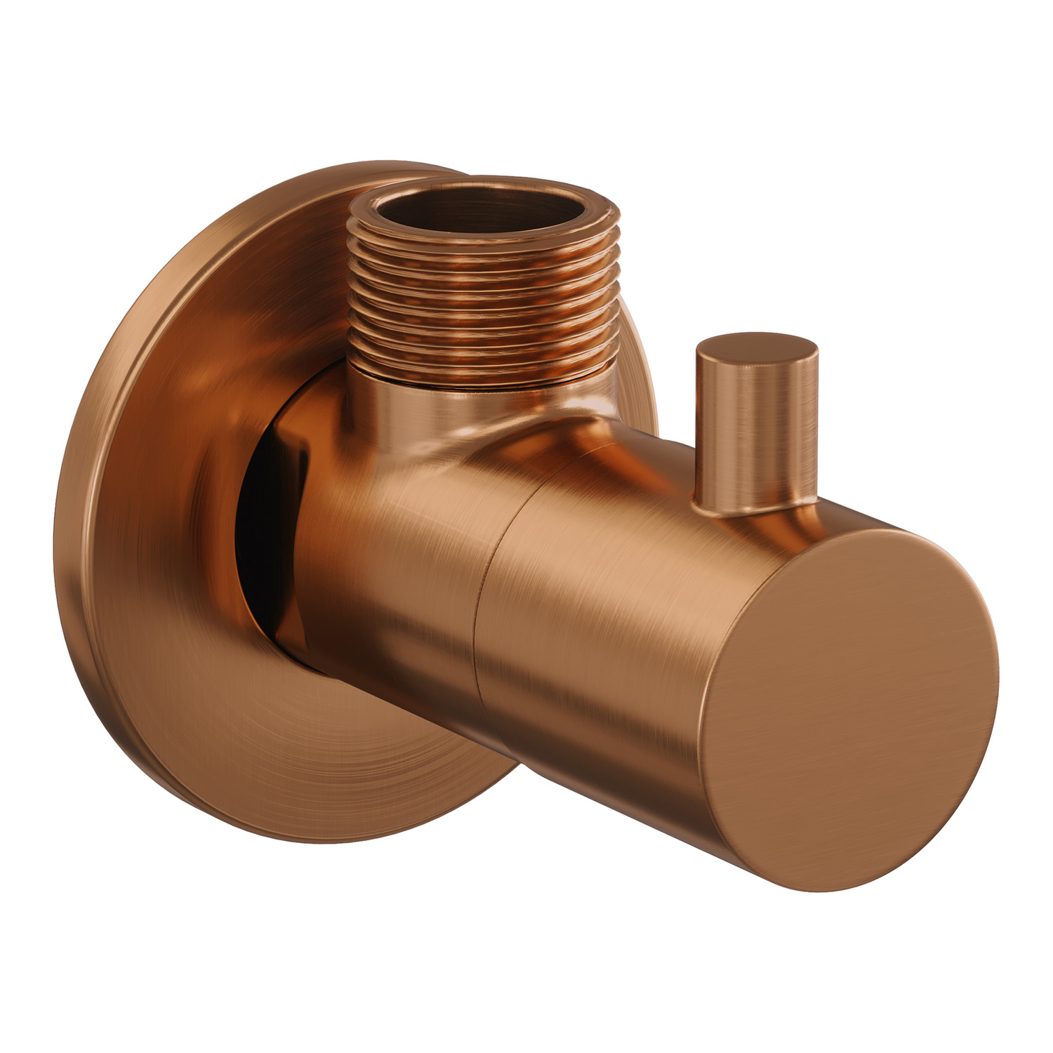 Brauer Copper Edition hoekstopkraan compleet met slang koper geborsteld PVD
