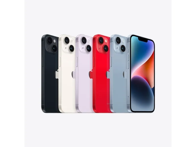 Apple iPhone 14 - (PRODUCT) RED - 5G smartphone - dual-SIM / Intern hukommelse 256 GB - OLED-skærm - 6.1