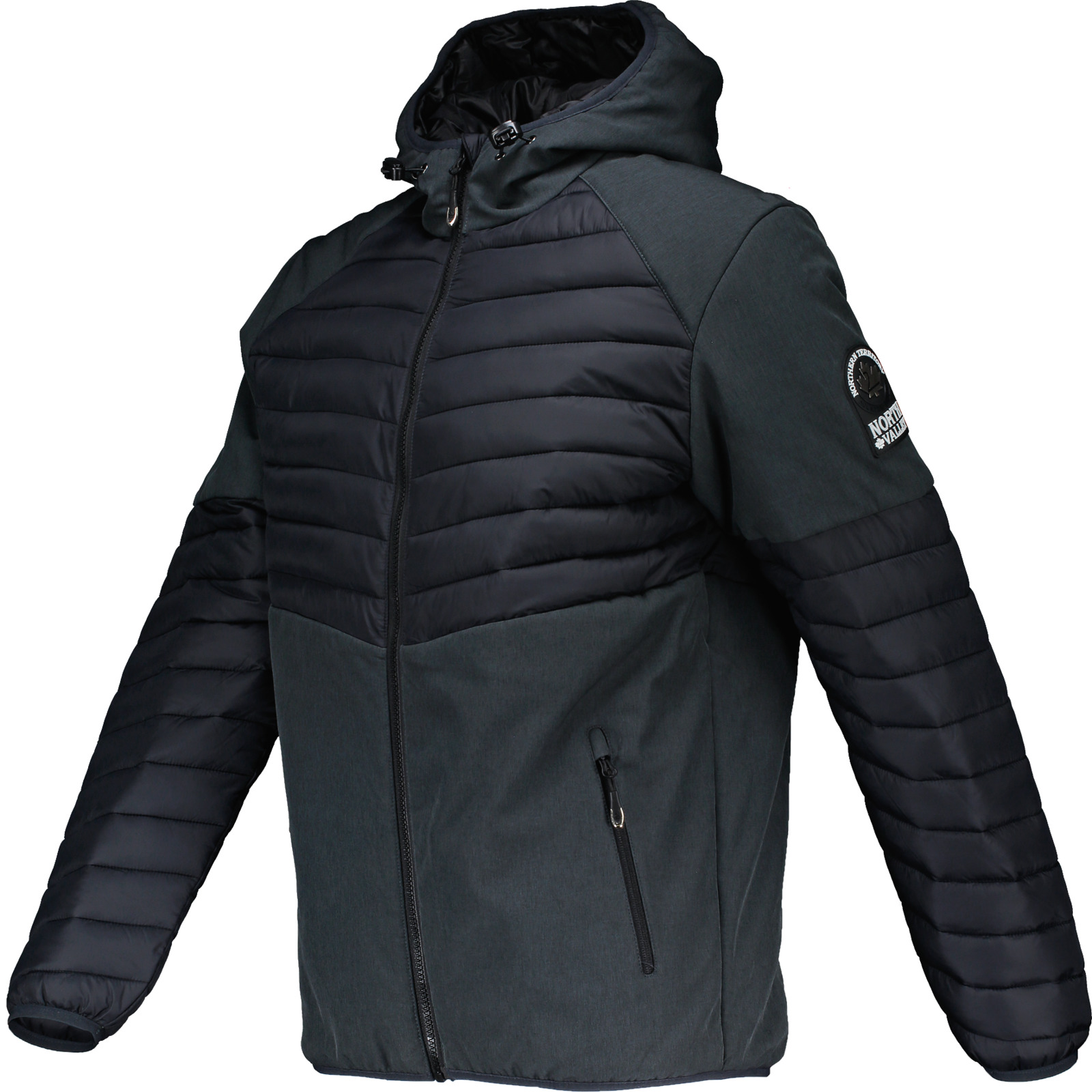 North Valley Herren-Hybridjacke Lenny XXL, dunkelgrau
