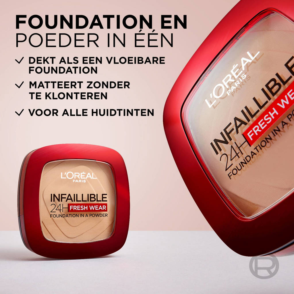 Infaillible 24H Fresh Wear Foundation in a Powder foundation - 130 True Beige
