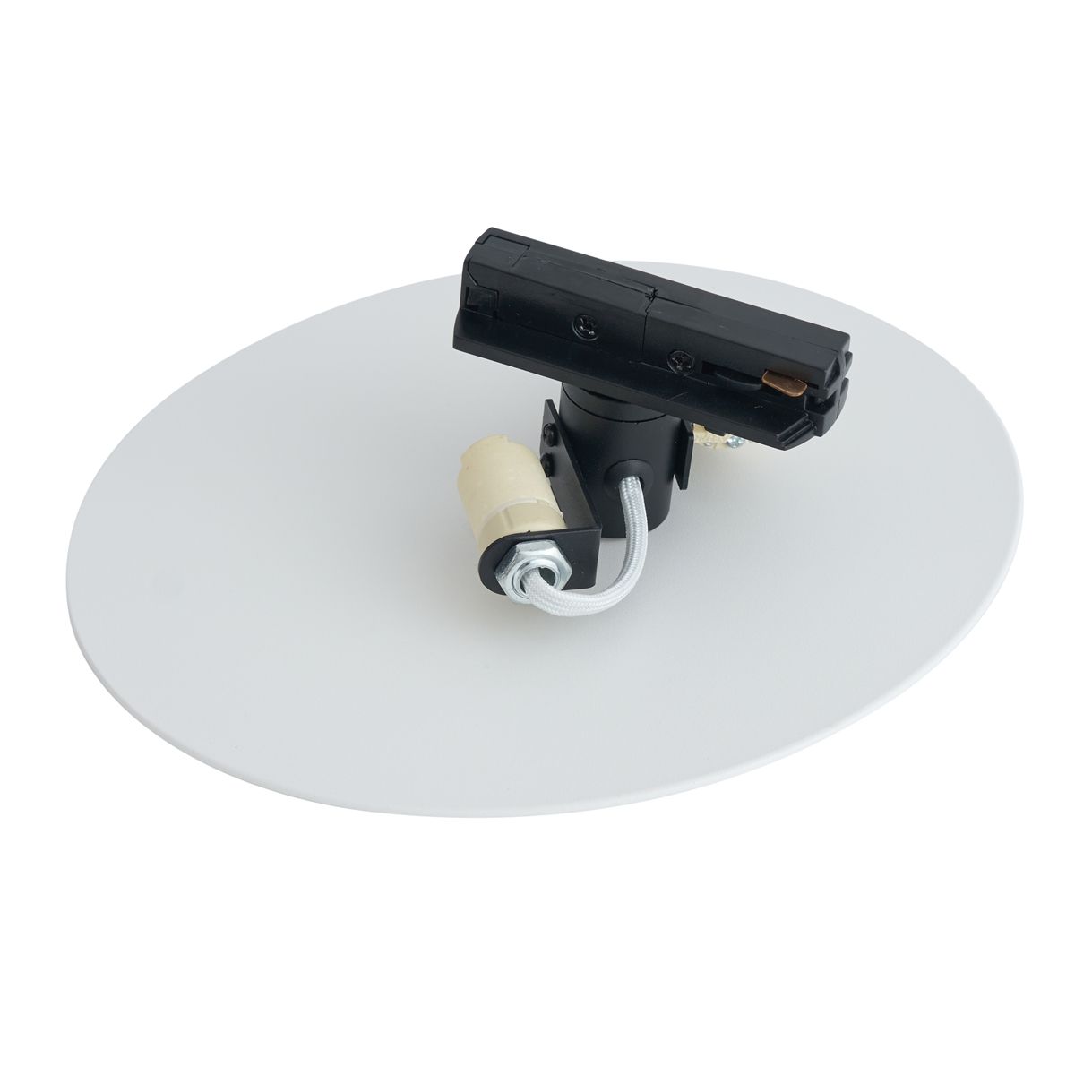 Moderne plafondlamp wit voor railsysteem 1-fase 2-lichts - Iconic Pulley