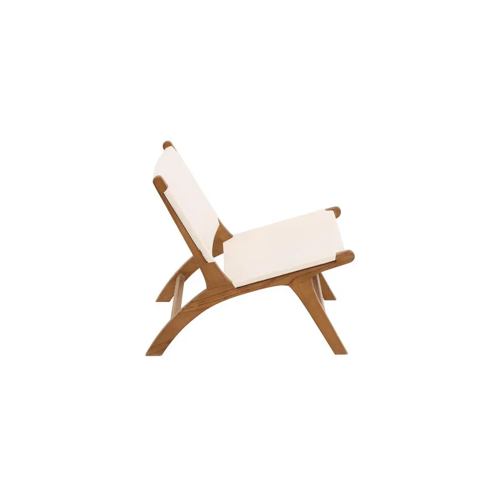 Loungestoel Naturel Teakhout - Rike