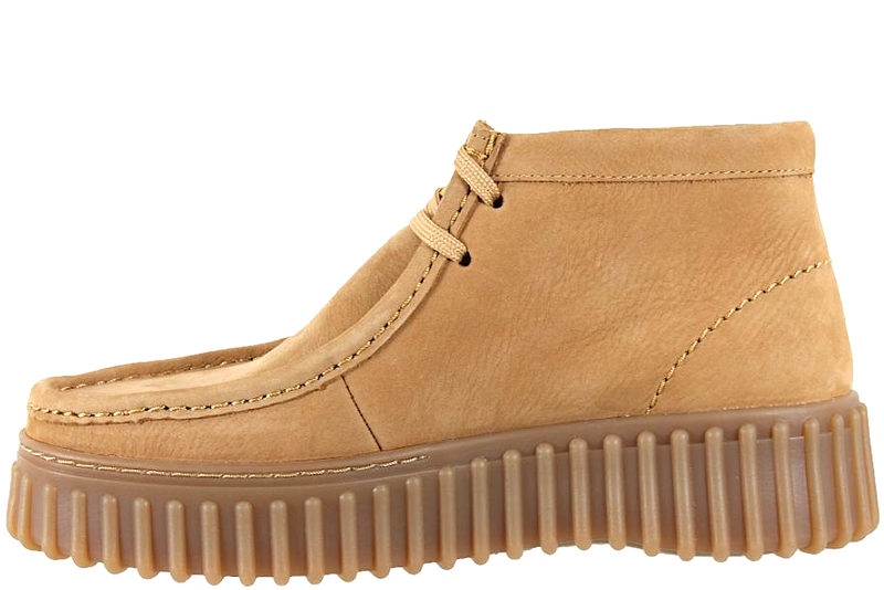 CLARKS TORHILL MOSS STØVLE I LYSEBRUNT OLIERET NUBUCK