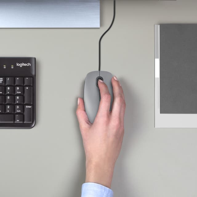 Logitech M110 Silent mus med ledning (blå)