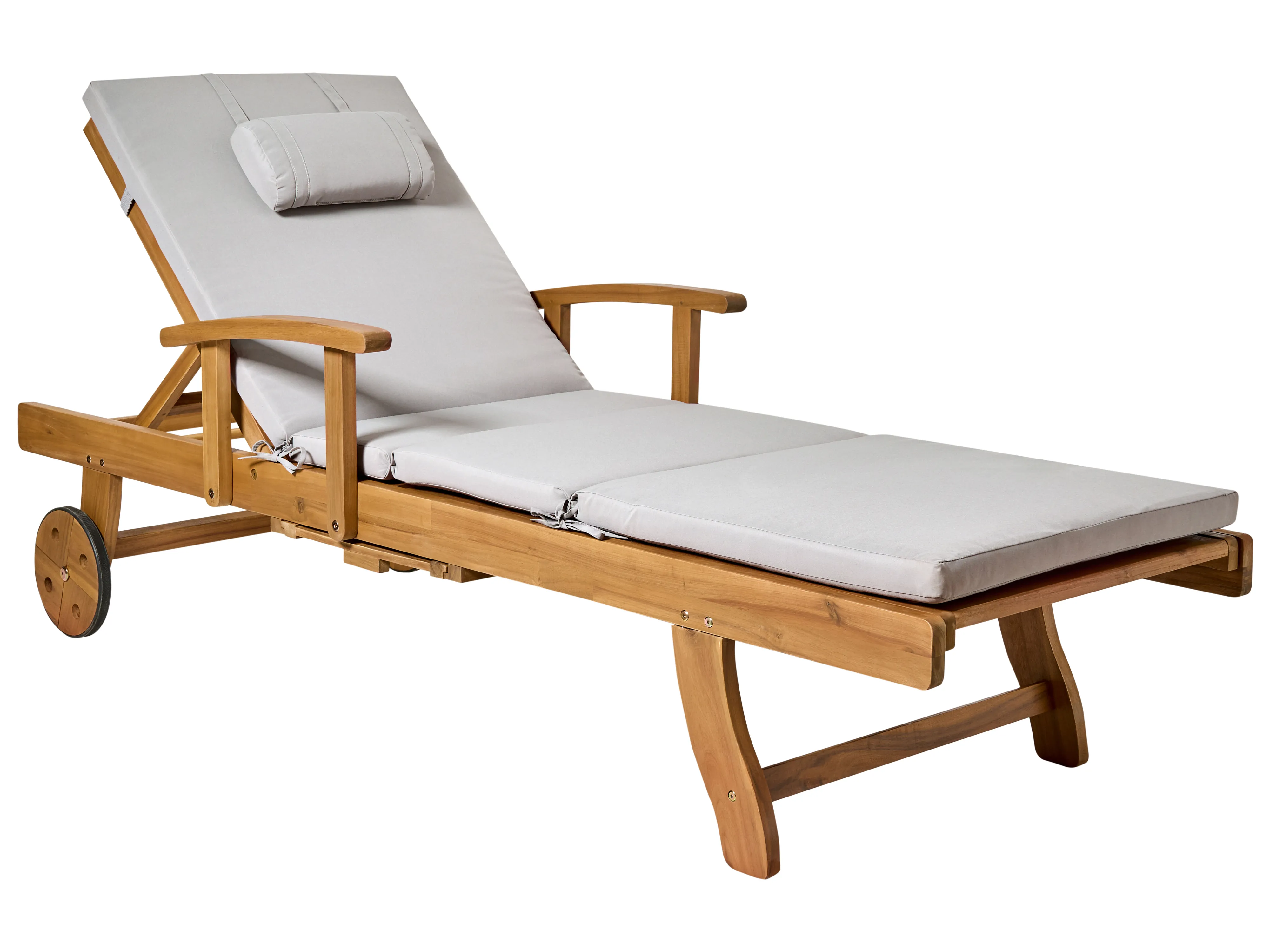 Kussen voor ligstoel TOSCANA/JAVA/AMANTEA PREMIUM 189 x 58 cm Lichtgrijs