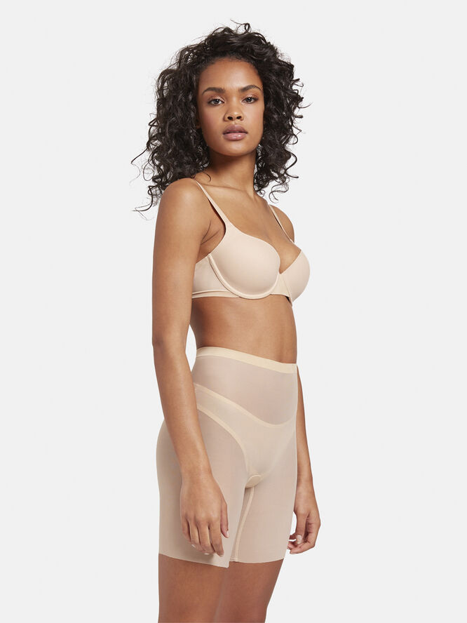 Wolford Tulle Control Shorts Sand