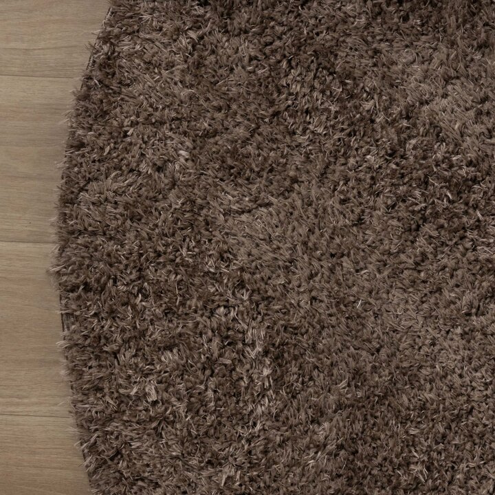 Ovaal Shaggy vloerkleed - Blaze Taupe