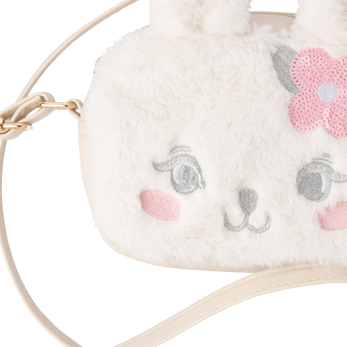 Topolino Plüschtasche im Hasen-Design weiss