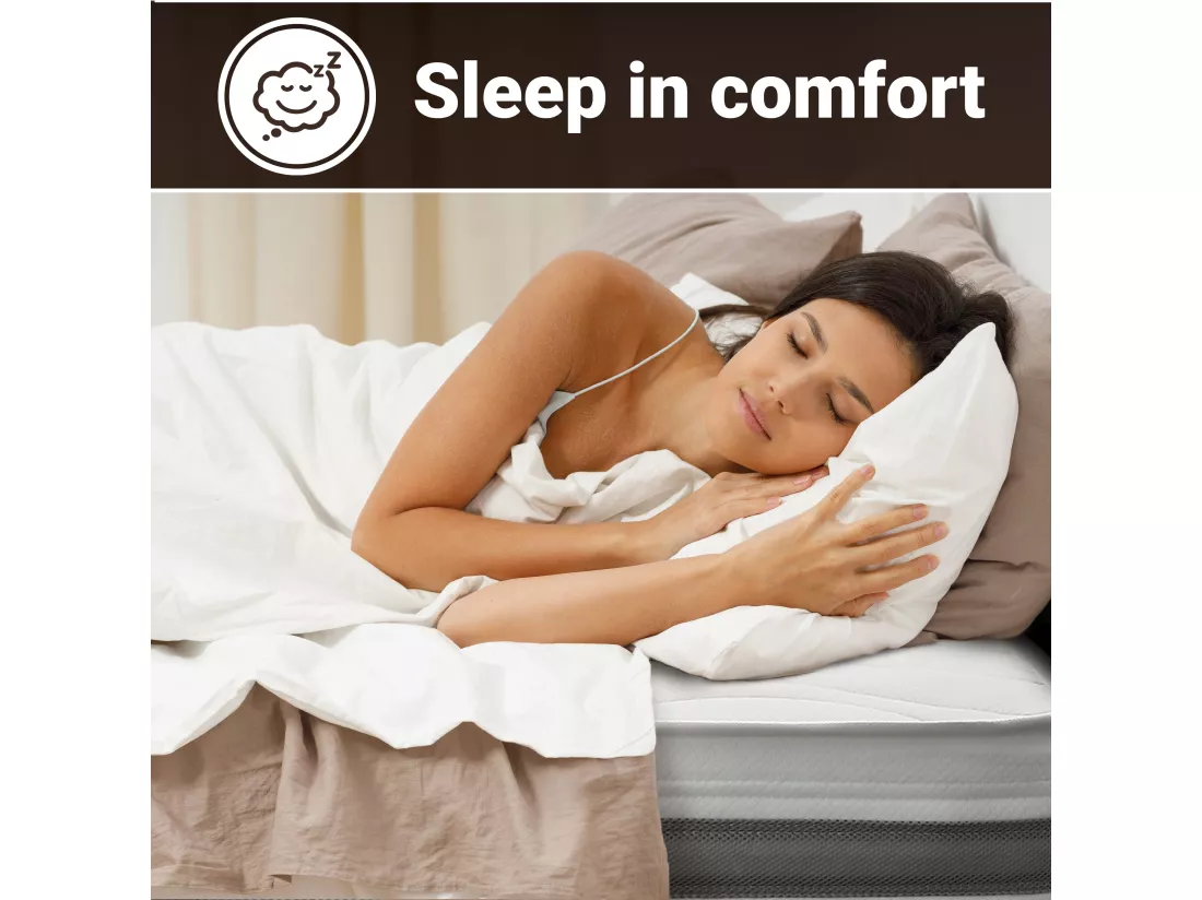 Matelas Double King Size 180x200 à mémoire orthopédique | Hauteur 25 cm | Made in Italy