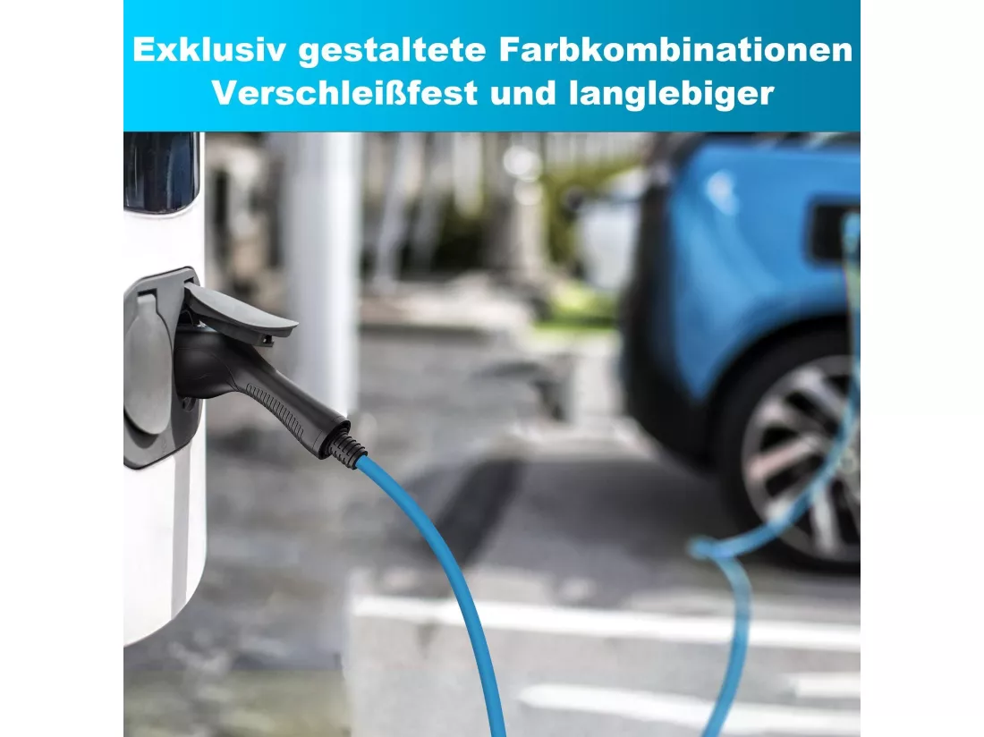 Câble de charge de type 2 22 kW pour voitures électriques 7 m avec sac accessoires de voiture câble de charge de voiture