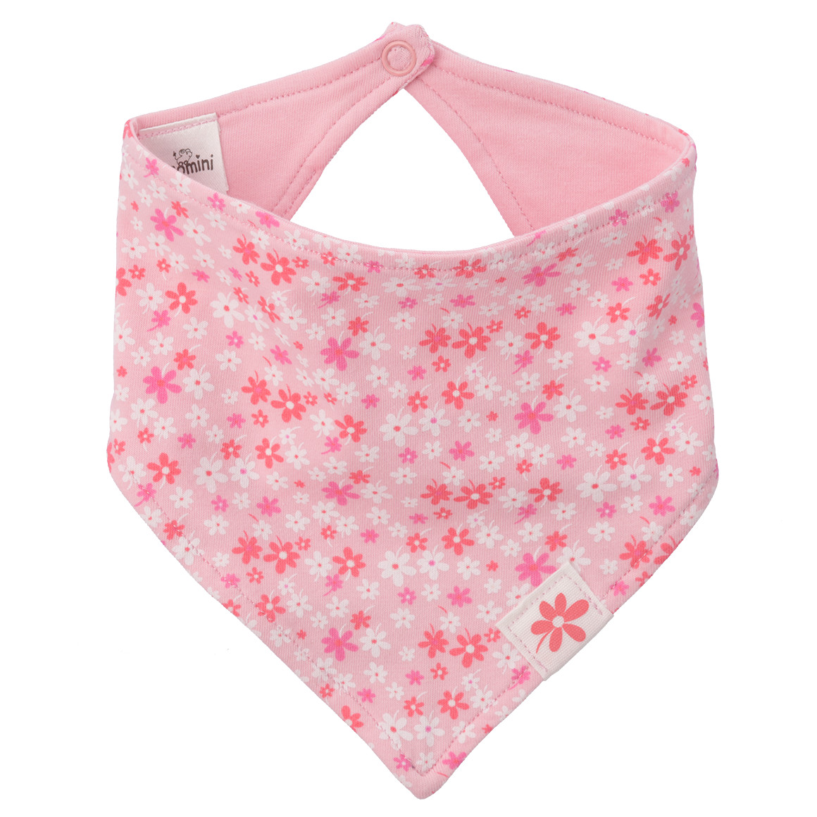 Topomini Baby Bandana mit Blumen-Print rosa