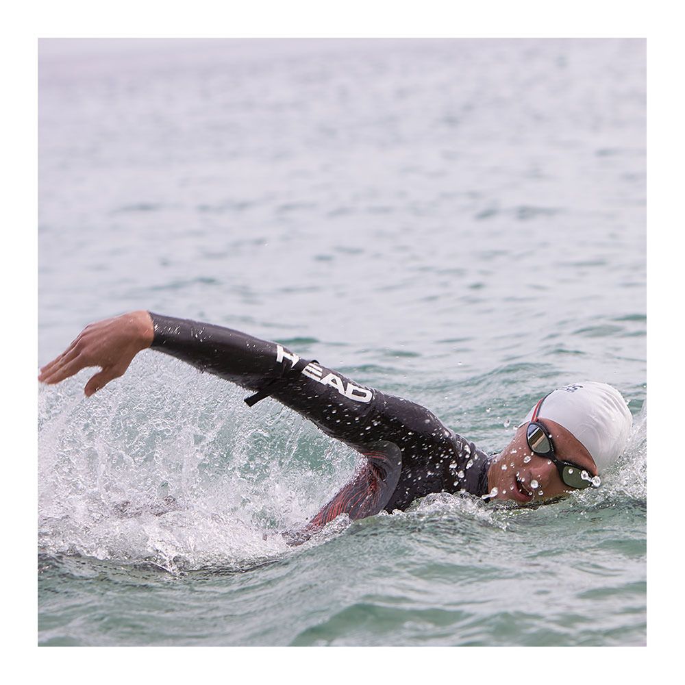 Zoggs TIGER MIRROR - Lunettes de natation grey red/mirrored smoke