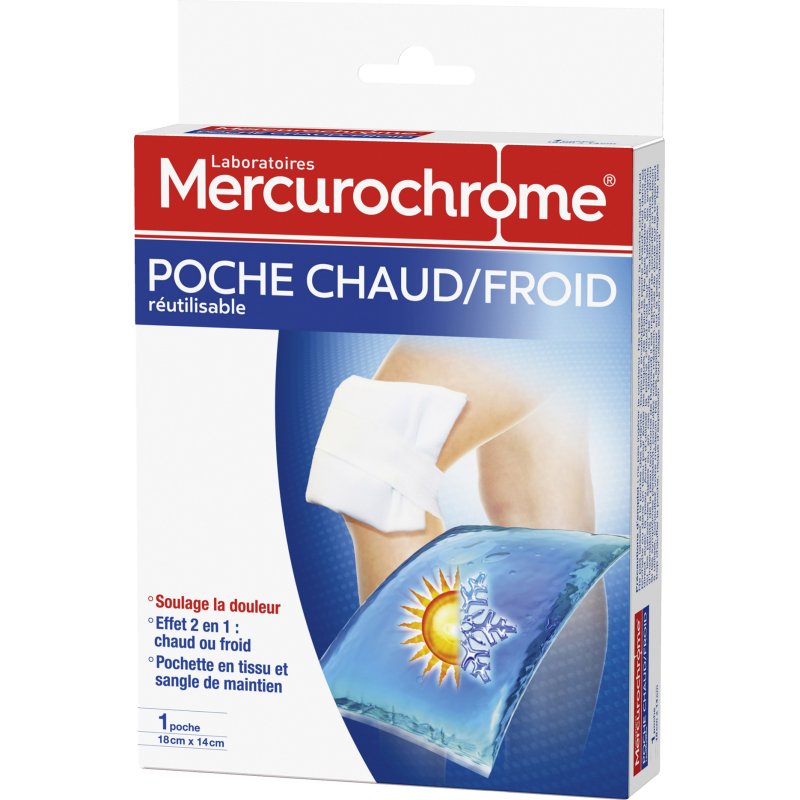 Poche chaud/froid réutilisable Mercurochrome