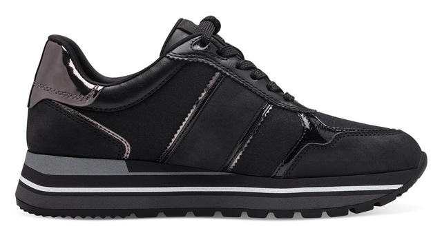 Tamaris Plateausneaker  , Plateau, Freizeitschuh, Halbschuh, Schnürschuh im Materialmix