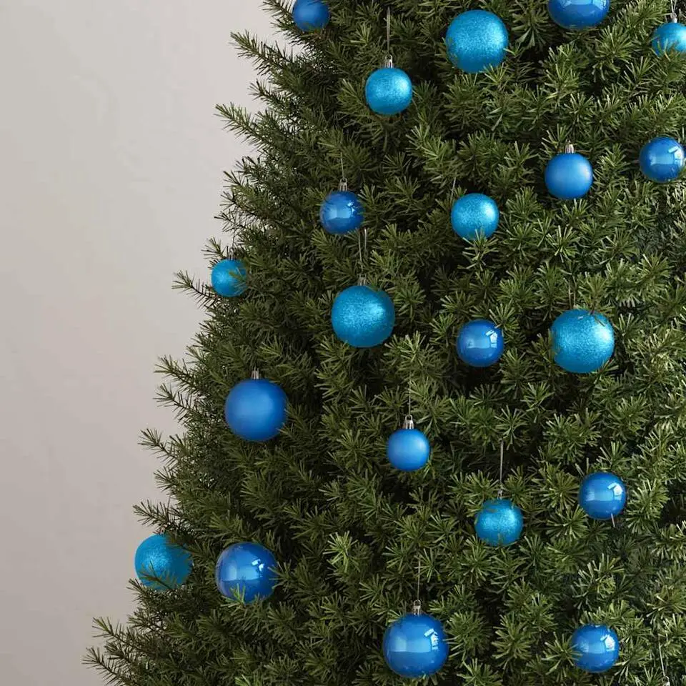 vidaXL - Kerstbal - Blauw - Kunststof