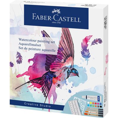 Faber-Castell - Set d'aquarelle avec accessoires - 18 pièces