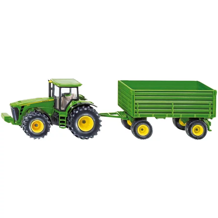 TRACTEUR JOHN DEERE AVEC REMORQUE
