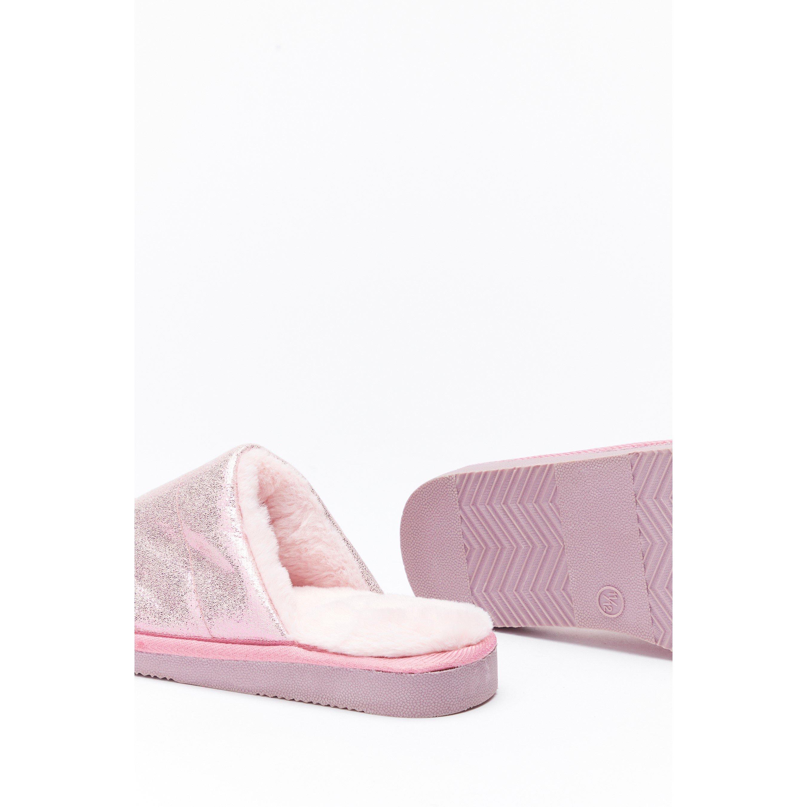 Be You Girls Shimmer Slippers