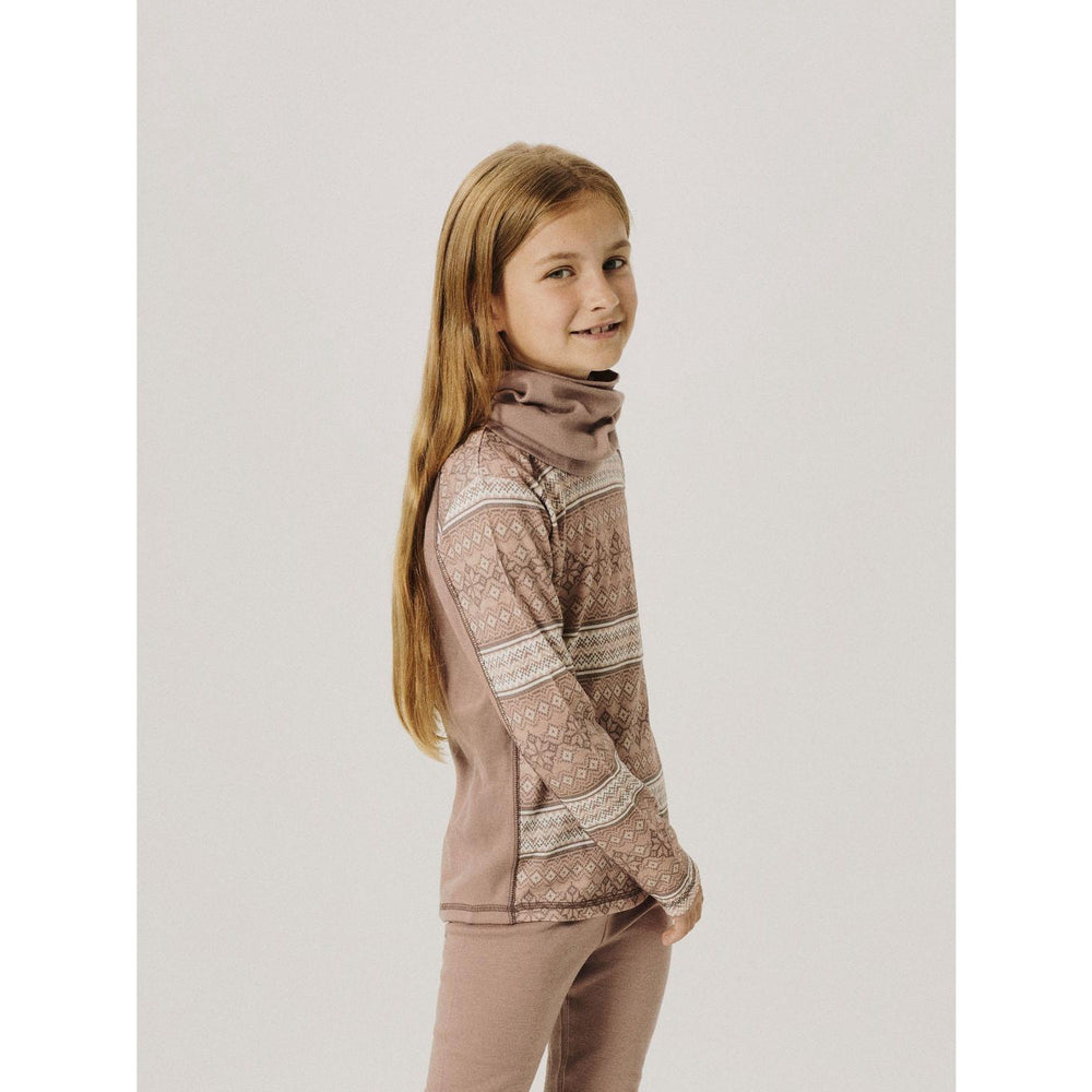 Køb Name It Antler Snow Pattern Nkfwillto Uld Ls Top