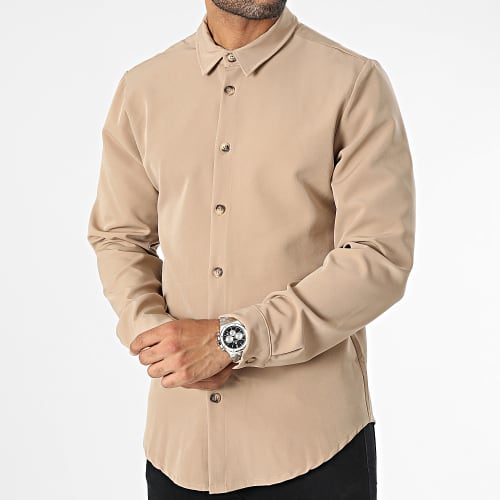 Chemise Manches Longues Marron