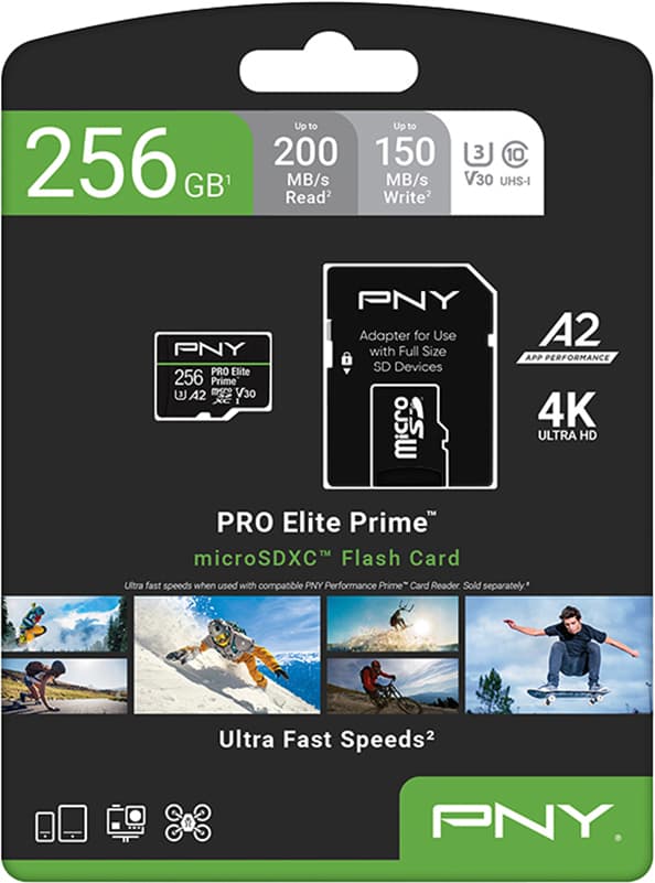 PNY PRO Elite Prime microSD-kort 256 GB