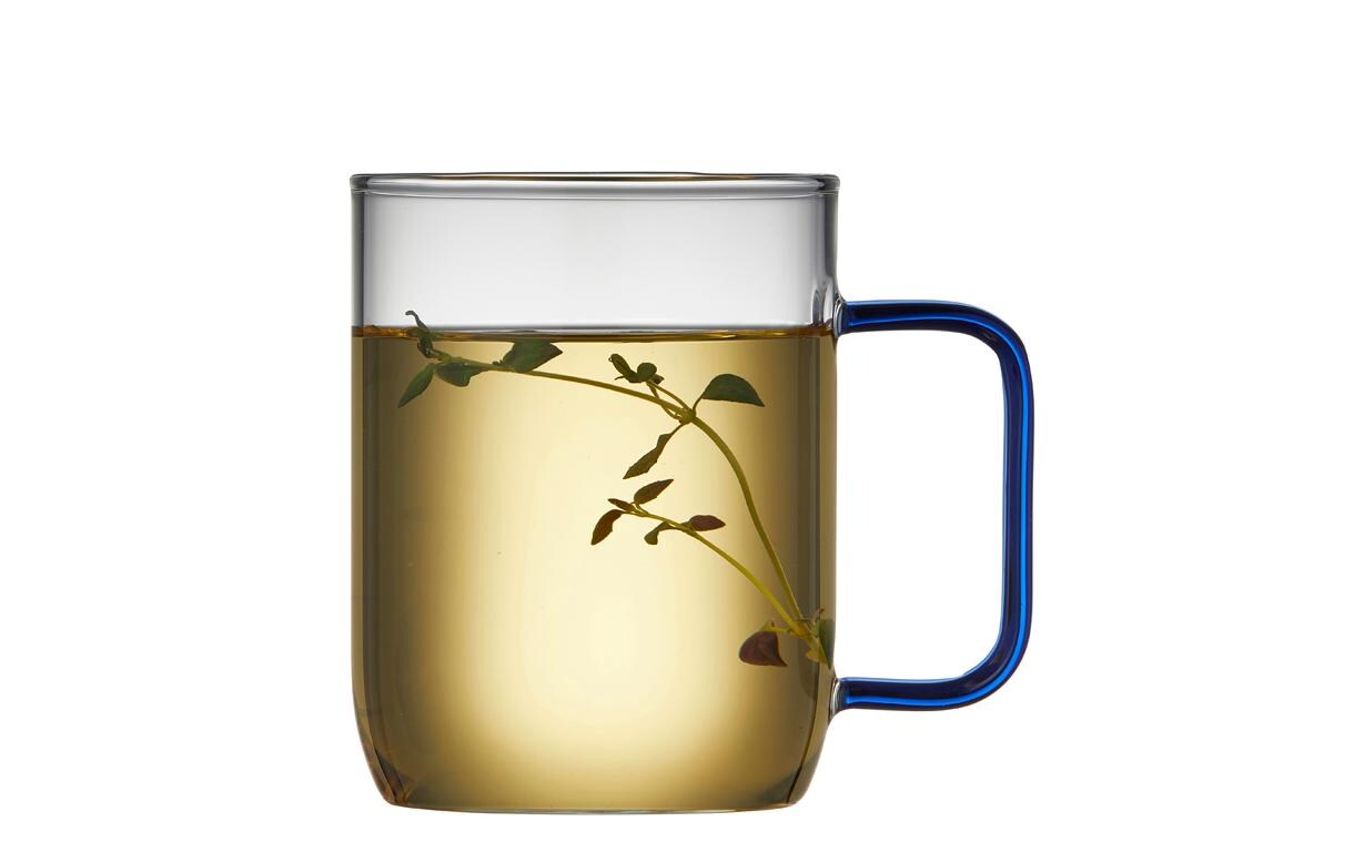 Universaltasse Torino Blau, 2 Stück, 40 clGlasbecher mit Henkeln