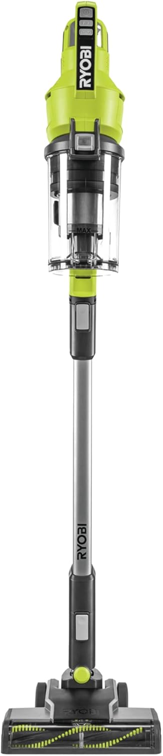 RYOBI 18 V ONE+ Akku-Bodenhandsauger RSV18-0 (30 AirWatt Saugleistung, 820 l/min Luftstrom, 24 cm breite Bodendüse, ohne Akku und Ladegerät), Grün