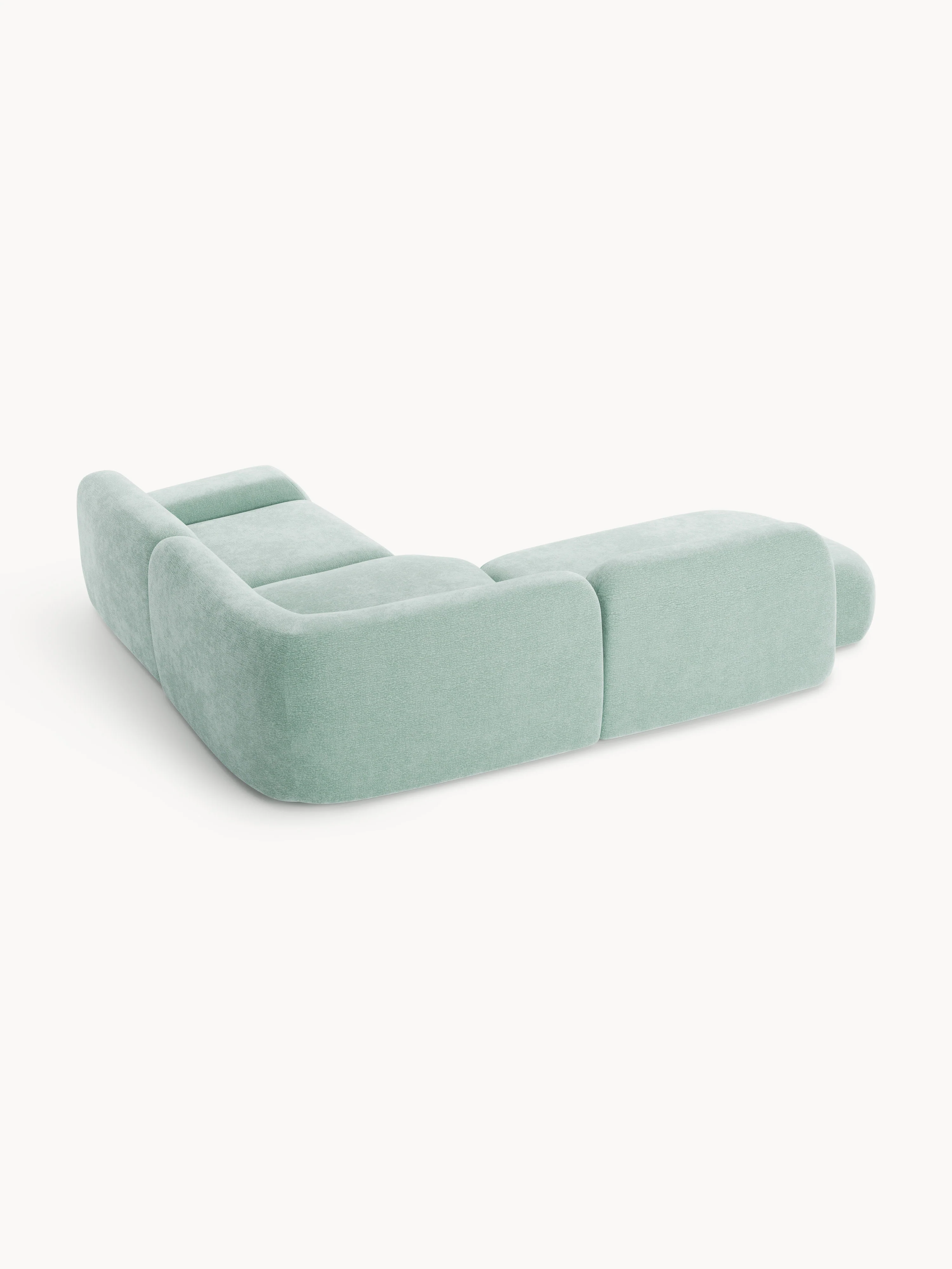 Modulaire hoekbank Wolke (4-zits) met chaise longue