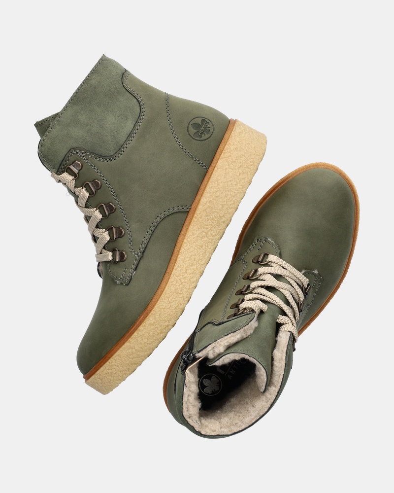 Rieker Veterboots  - groen