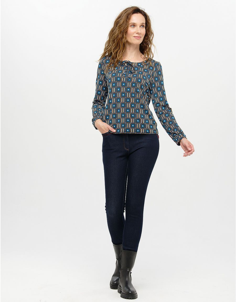 T-shirt imprimé bleu