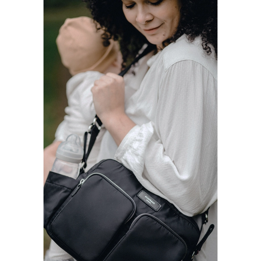 storksak Kinderwagen Tasche Eco Schwarz