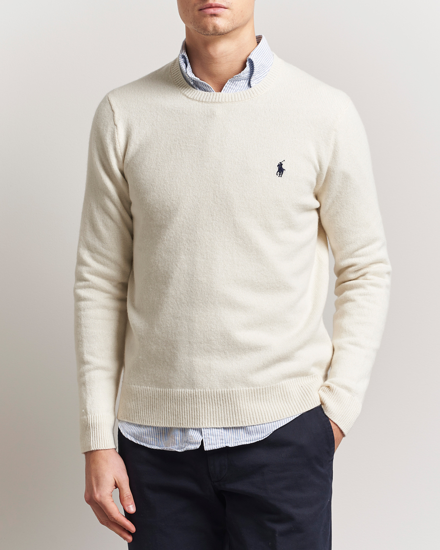 Polo Ralph Lauren Cotton/Wool Pullover Andover Cream