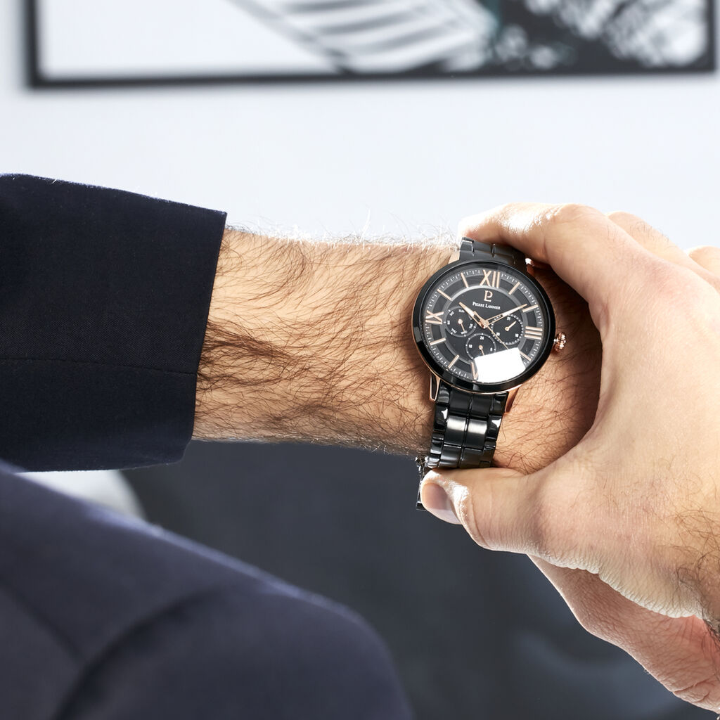 Montre Pierre Lannier Collection Beaucour Noir