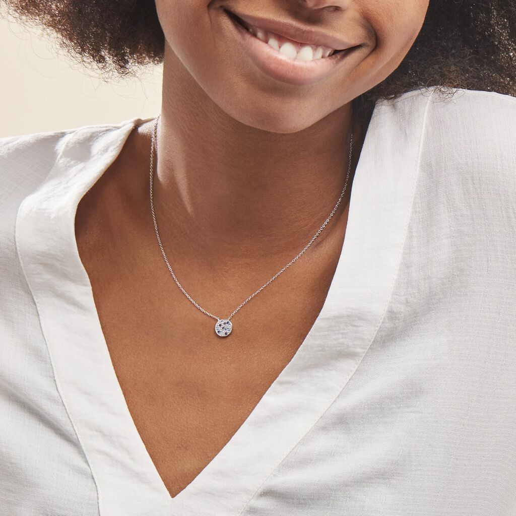 Collier Nelig Argent Oxyde De Zirconium