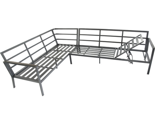 Loungeset tuinmeubelset 9-zits bestaande uit: driezitsbank, driezitsbank, tafel, bank, fauteuil, incl. kussens aluminium