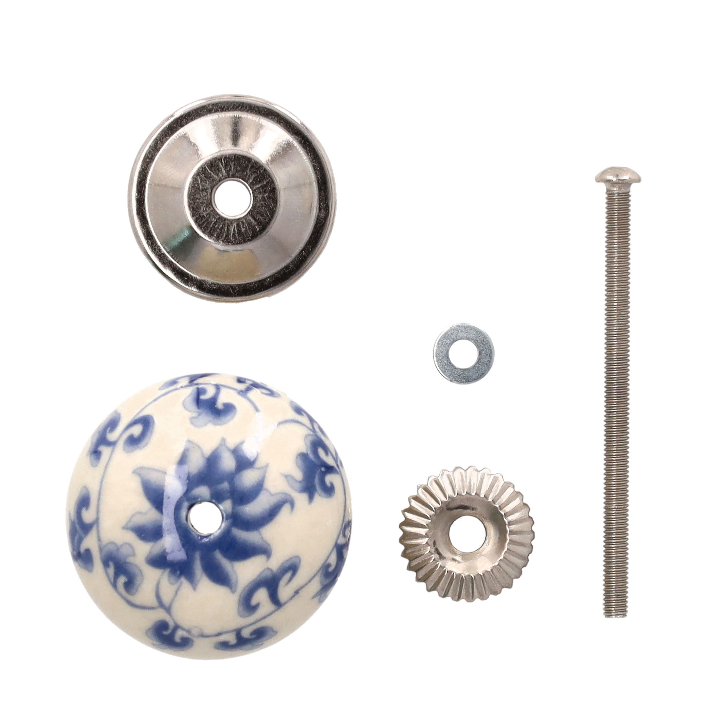 (Ø4cm) Runder Schrankgriff Vintage Home Deko Möbelgriff Halte Knauf für Kommoden / Schränke / Schubladen / Türen - Style 1