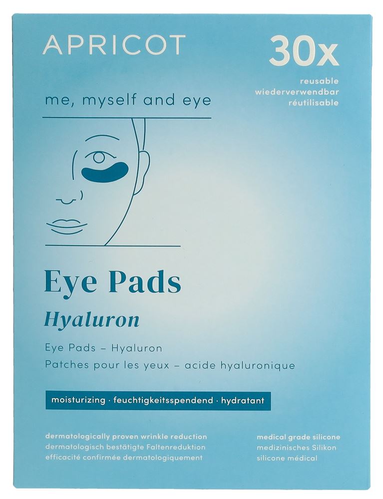 Apricot Augen Pad<br>2 Stück, wiederverwendbar Hyaluron