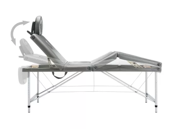 Table de massage 4 argenté 186 x 68 x 59 cm 02_0001799
