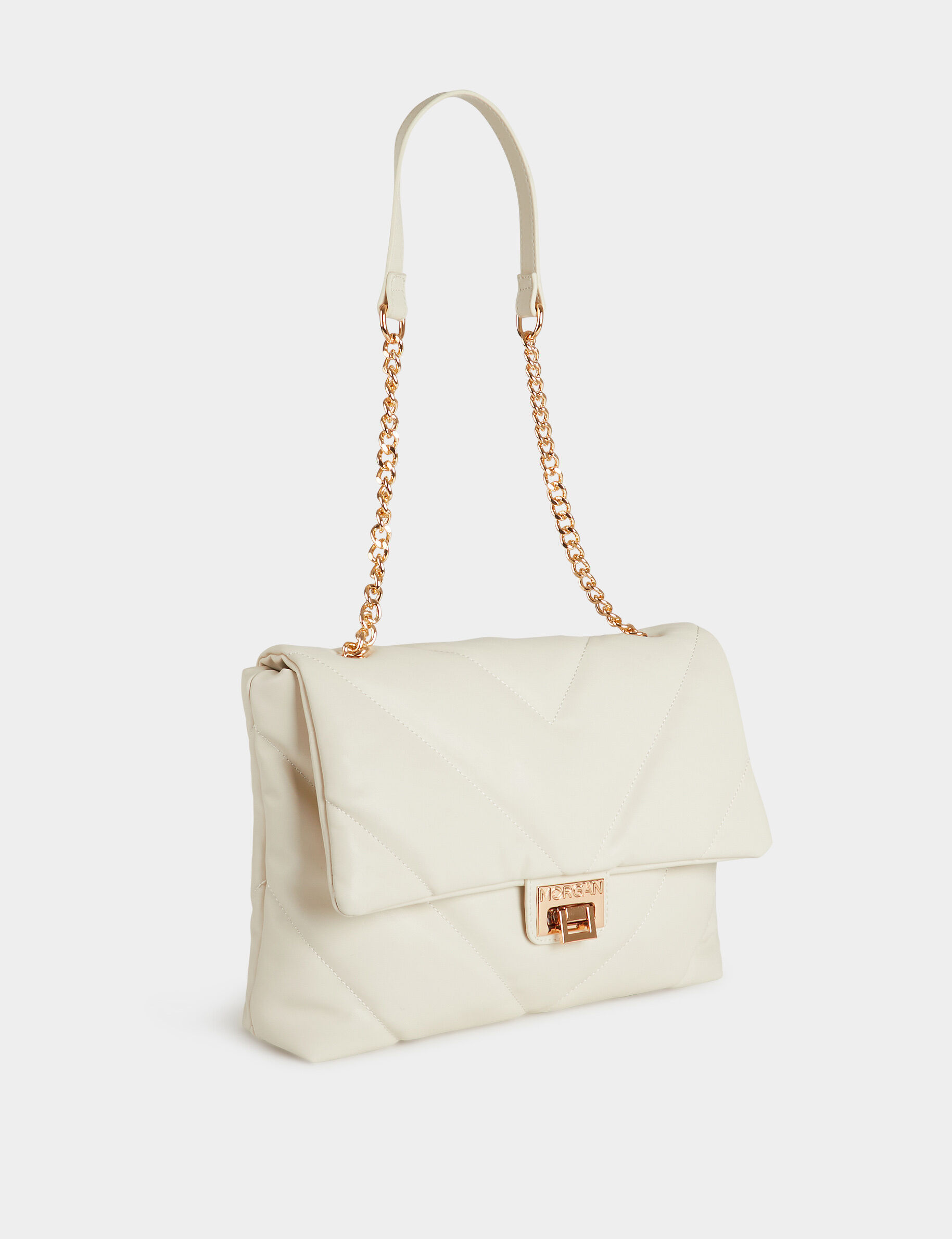 Sac rectangulaire matelassé ivoire femme - ivoire