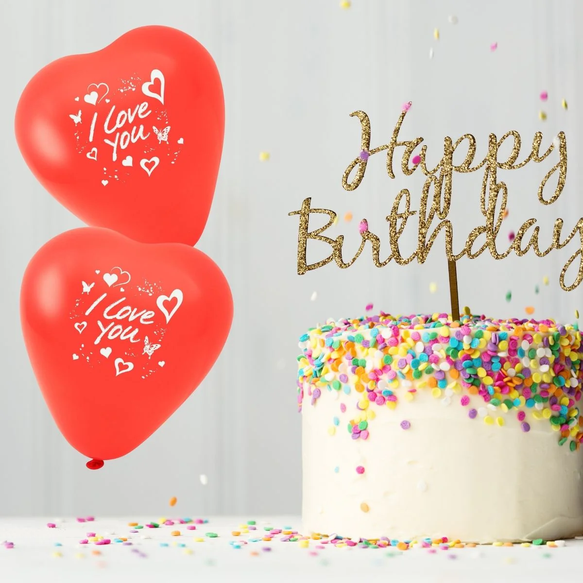 Lot de 5 ballons de baudruche cœur rouge avec inscription Eco Friendly