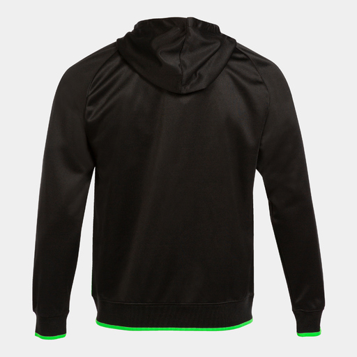 Jaqueta com capuz Joma Supernova III, preta/verde fluorescente