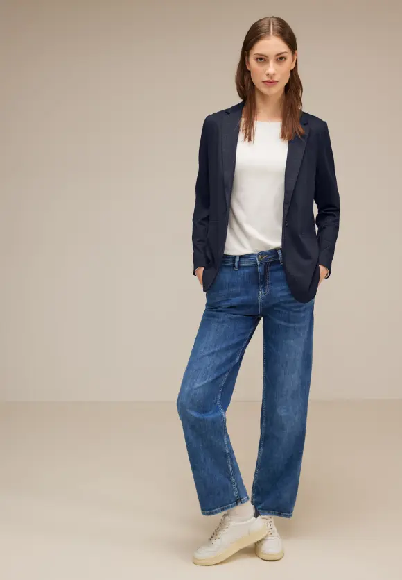 Melange Longblazer - deep blue